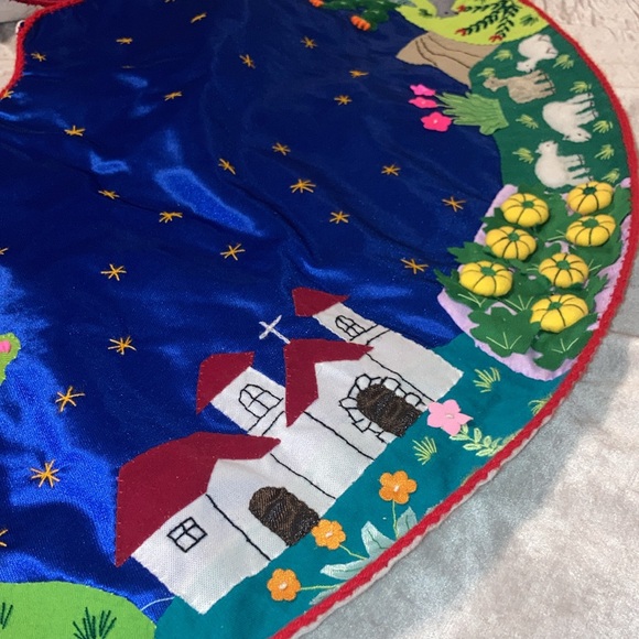 Exquisite Handmade In Peru CIAP Christmas Tree Skirt - Picture 10 of 17